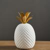 Ceramic Pineapple Shaped Ornament Nordic Gift Photography Prop for Bookshelf TV Cabinet Statue