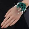 Artificial Rose Wrist Corsage Ribbon Wedding Flower Bracelet Bridesmaid  Wrist Flowers  Girls