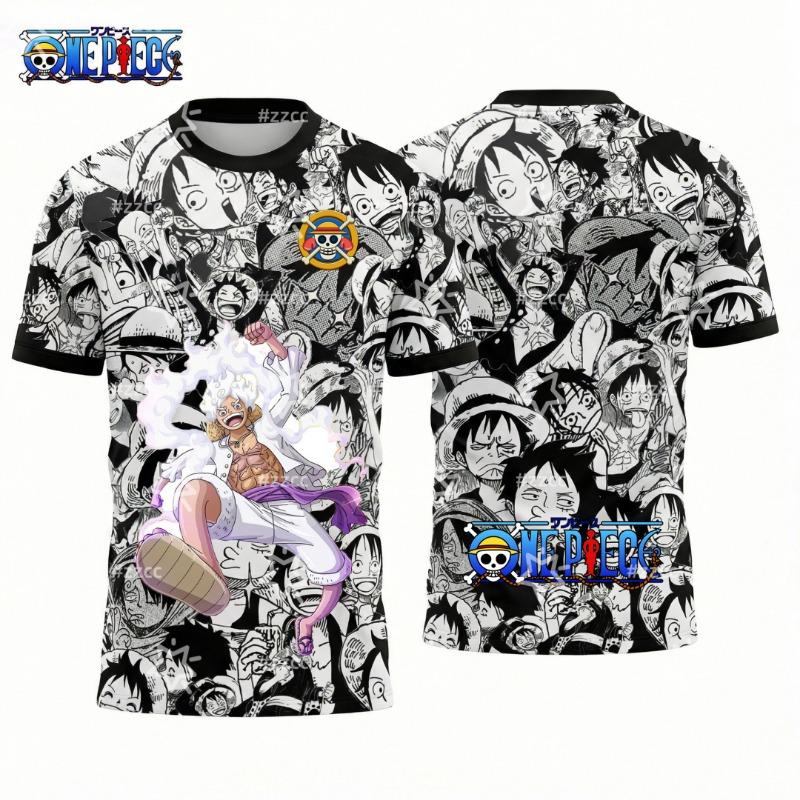

One Piece s Monkey D. Luffy graphic T-shirt Japanese anime football jersey Sports Dry Quickly Men s T-Shirt Kid s Clothing Tee XXS