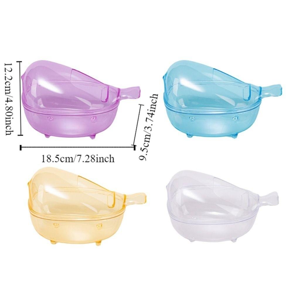 Transparent View Hamster Bathtub Large Space Hamster Sand Bathroom  for Hamster Squirrel Gerbille