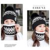 2PCS Beanies Cycling Windproof Hat Scarf Set Outdoor Plush Velvet Winter Ear Protection Neck Warmer Women