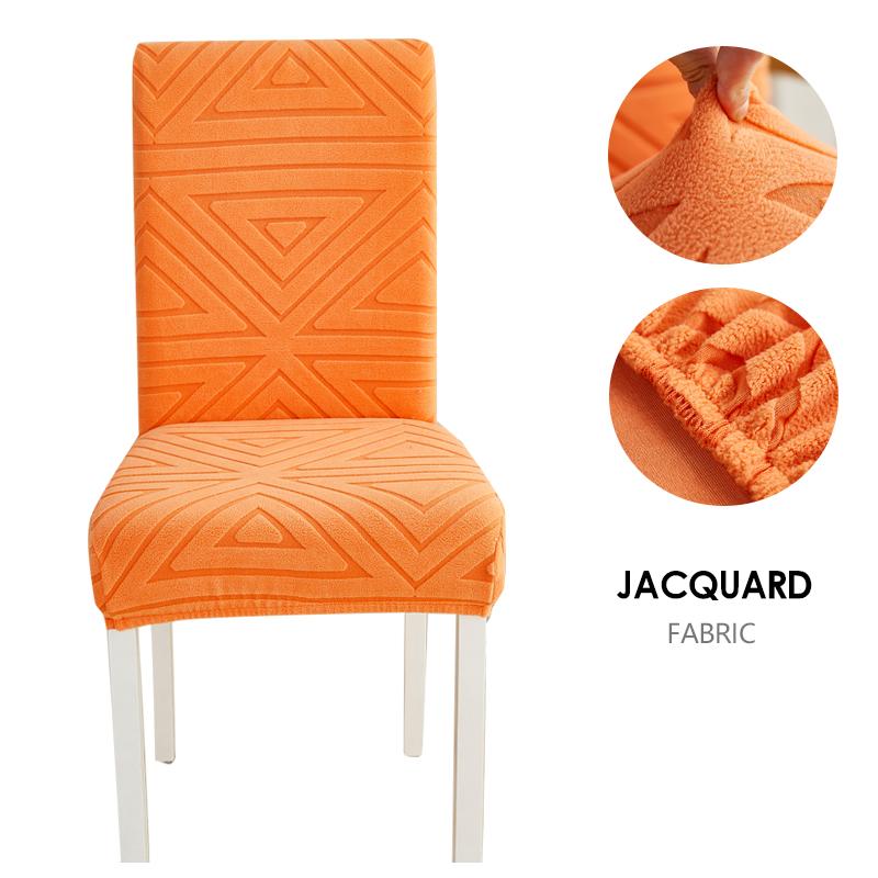 Dining Chair Cover Jacquard Parsons Chair Furniture Protector Stretch Chair Covers For Dining Room, Restaurant, Kitchen, Party