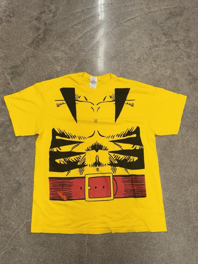 Vintage Marvel Wolverine T Shirt All Over Print Comic Logan Made In USA Size Xl Unisex T-Shirt XXL