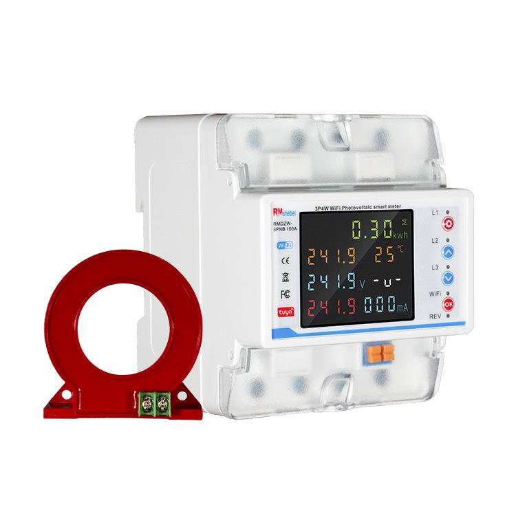 Smart Graffiti WIFI Circuit Breaker with Color Screen, Remote Mobile Control, Phase Loss & Leakage Protection.