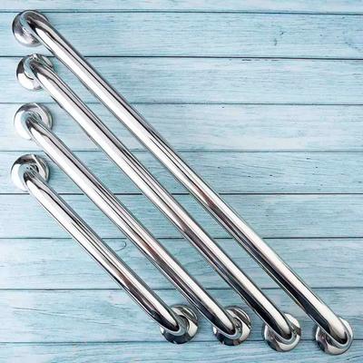 Convenient, Sturdy Stainless Steel Bathroom Safety Handrail with Grab Handle and Towel Rack, Perfect for Elderly and Disabled, E