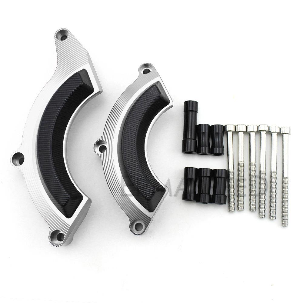 

Для Z900 Z 900 2017 2018 Защитная крышка двигателя мотоцикла, защита обтекателя, ползунки, Crash Pad, мотоцикл серебряный