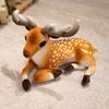 Reindeer Figurine Plush Toy With Short Plush Material For Seasonal Decorations