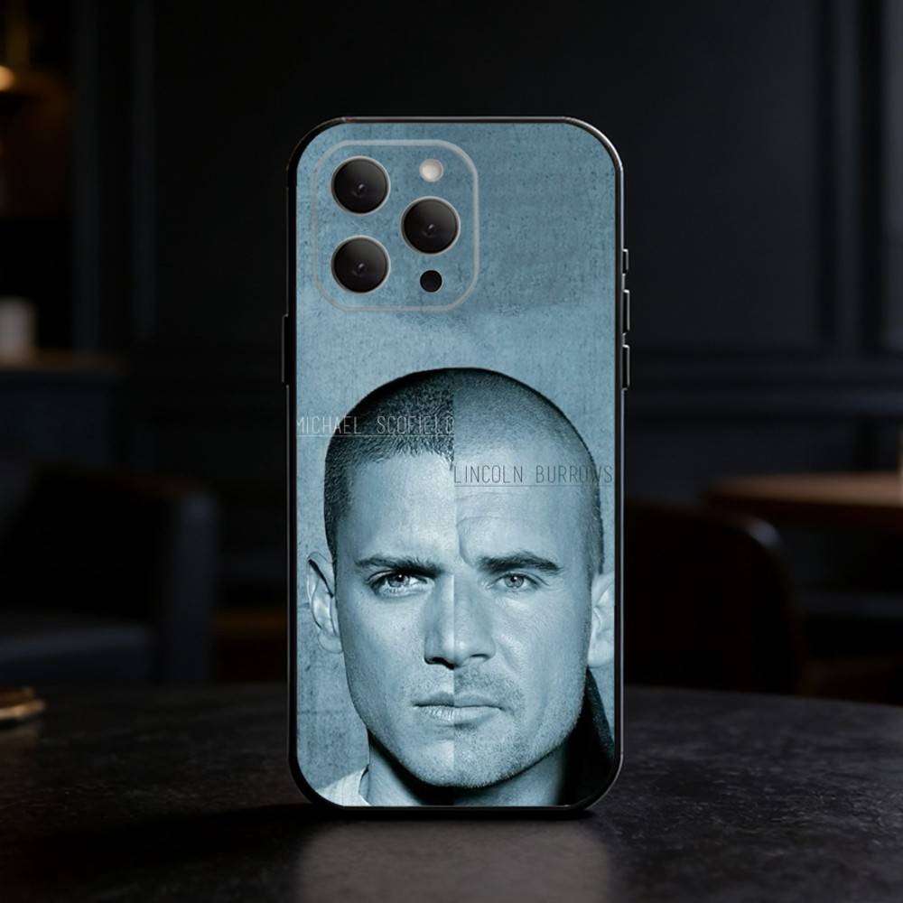 

P-Prison Break Phone Case Silicone black Soft For IPhone 17,16,15,14,13,12,11,SE,Plus Pro Max iPhone14Plus