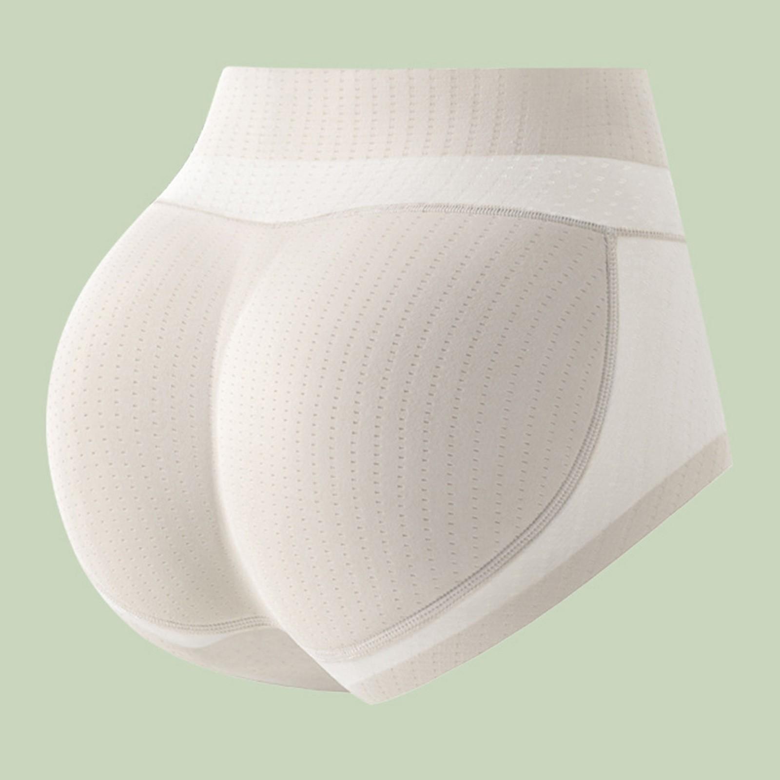 

Женские трусики пуш-ап с губчатой ​​подушкой, моделирующие тело, ягодицы, персиковые трусики с подтяжкой бедер, бесшовное женское нижнее белье XL белый