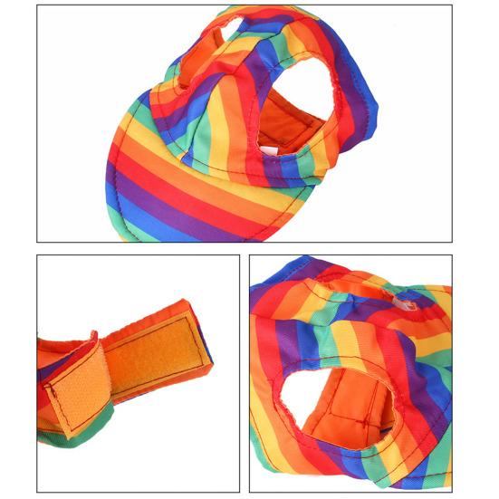 Dog Baseball Cap Summer Pet Beach Visor Hat with Ear Holes Adjustable Outdoor Sunbonnet Outfit for Small Medium Dogs Cats