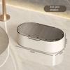2025 Hot Double-layer Soap Box Household Bathroom Non-punching Hollow Drain Soap Box with Cover Dust Soap Box Holder