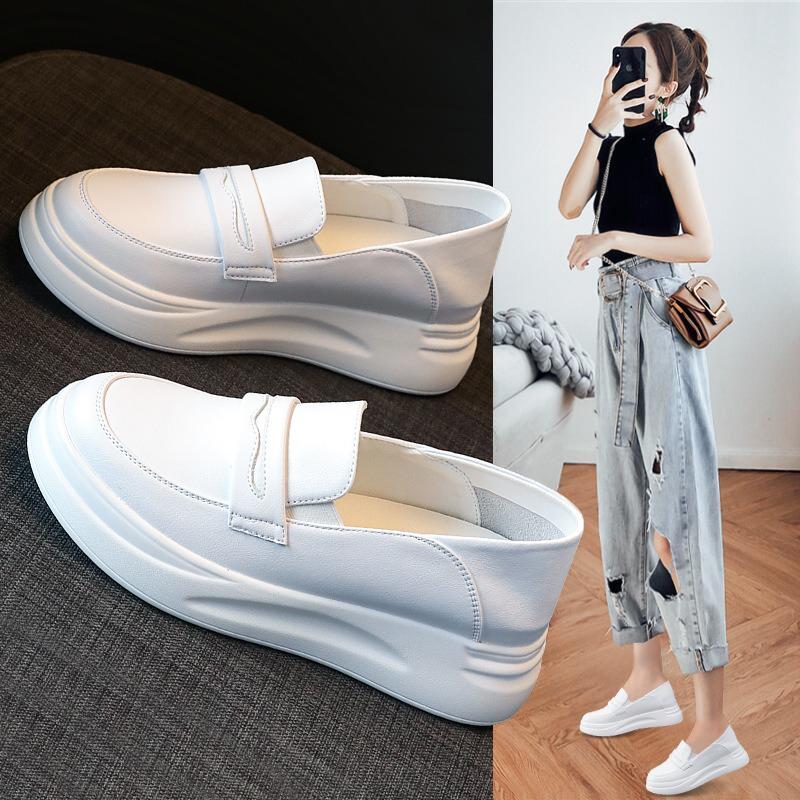 Autumn new inner height-increasing women's shoes Mary Jane versatile small leather shoes women's genuine leather