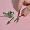 3x 1/12 Puppenhaus Miniatur Gartengeräte Zubehör Geschenk Feine Verarbeitung Ornament
