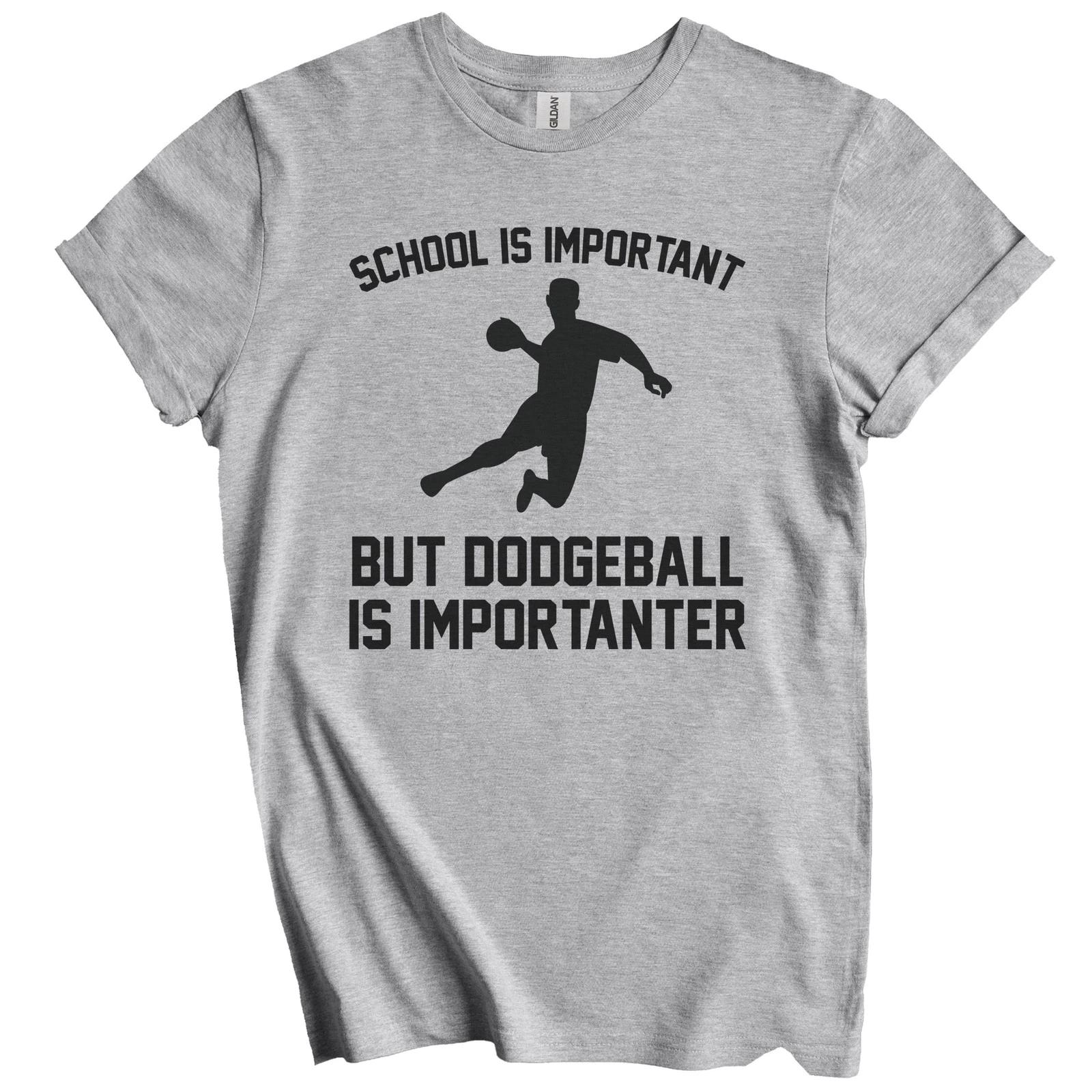School Is Important But Dodgeball Is Importanter Funny Shirt M