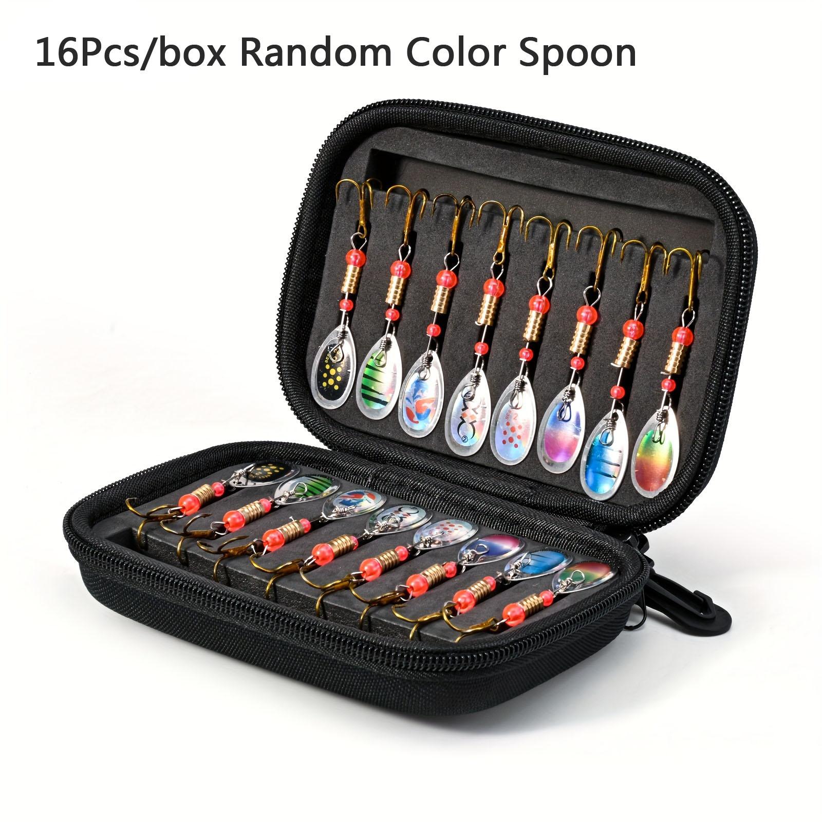 

Металлическая вращающаяся блесна-спиннер для рыбалки, набор 16 шт., колеблющиеся блесны, крэнки, спиннербейты, воблеры для щуки, набор крючков, искусственная приманка