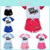 Spy Ninjas Letter Print Kids Tracksuit With Cotton And Polyester For Summer Play And Sports