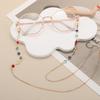 Women Glasses Chain Colorful Faux Gemstone Eyeglass Chain Retro Beaded Sunglass Strap Eyeglass Lanyards for Spectacle Reading Glasses