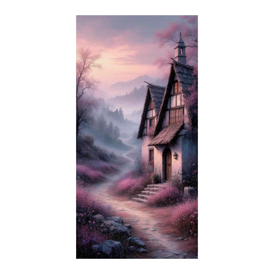 

Castle Scenery Large Size Diamond Painting New Collection Landscape Diy Full Square Round Drill Rhinestone Embroidery Mosaic Cross Stitch Kits Square drill 30x60cm