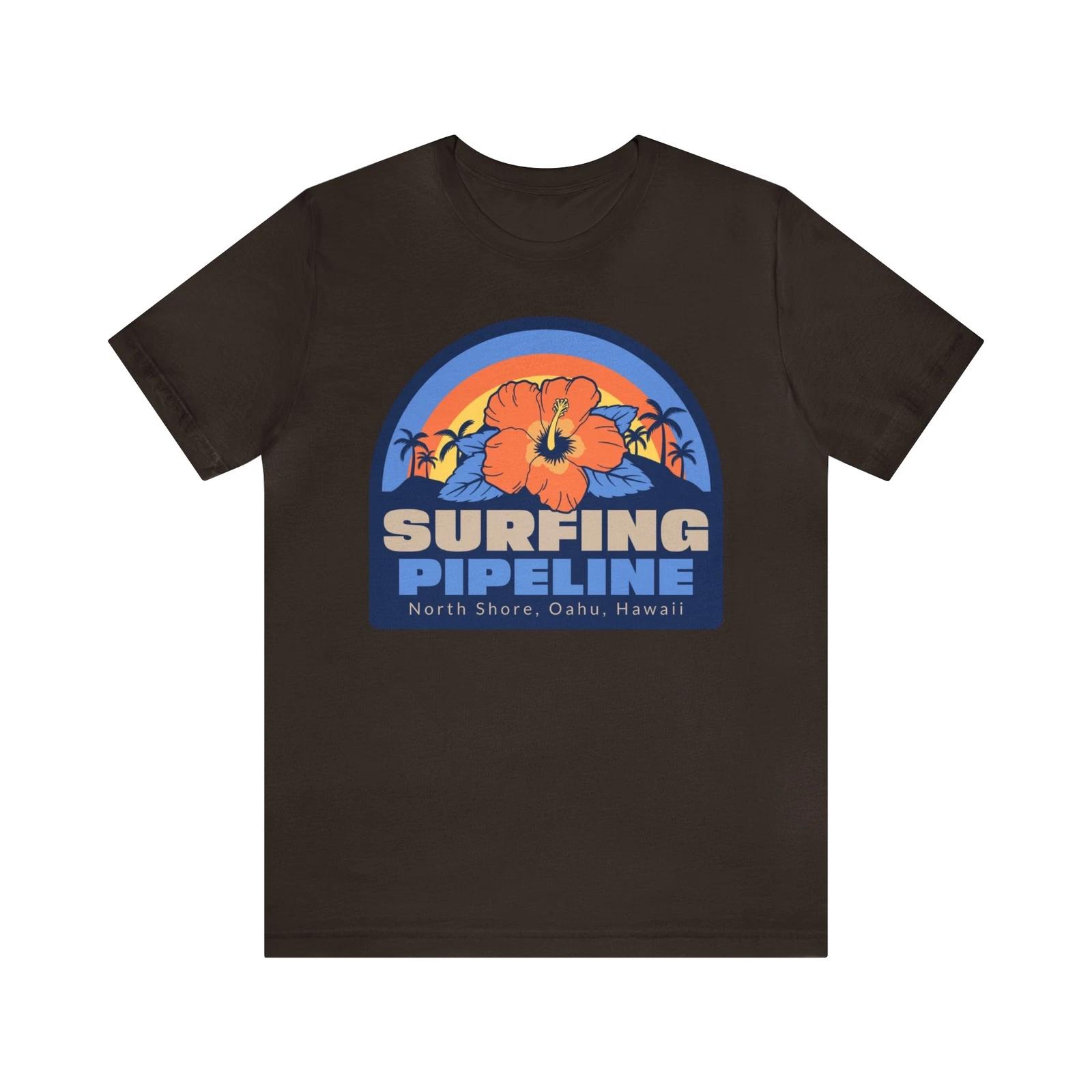 Surfing Pipeline Hawaii Surf Tee Shirt North Shore Hawaii Surfing Shirt XL