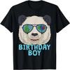 Panda 6th Birthday Boy Sunglasses 6 Year Old Party T-Shirt