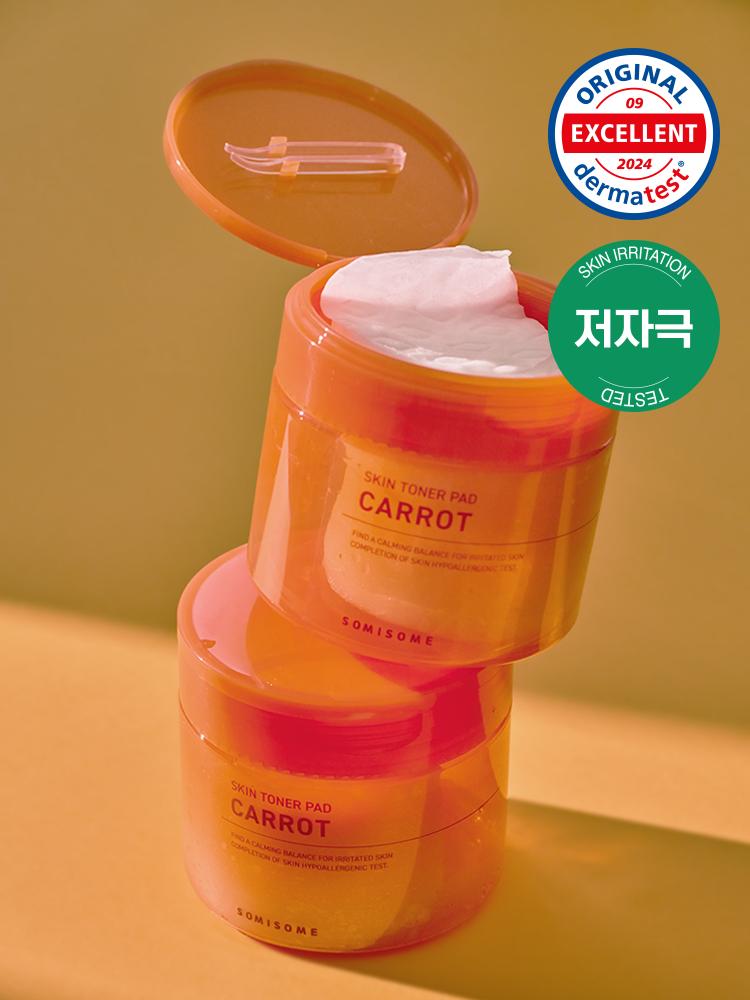 Успокаивающие тонер-пэды с морковью Somi-ssom (40 Количество) 1ea