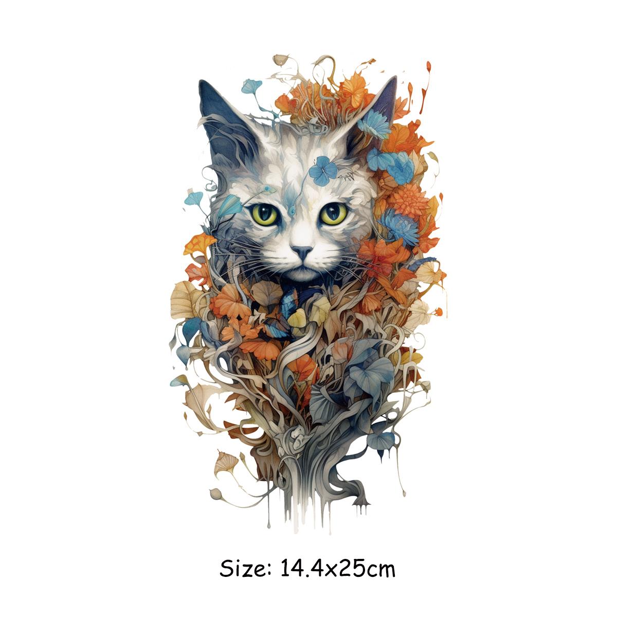 

Термонашивки Наклейки для одежды с изображением кошек Наклейки Толстовки с капюшоном Наклейки Ropa для одежды Нашивки с аппликацией с помощью термопресса