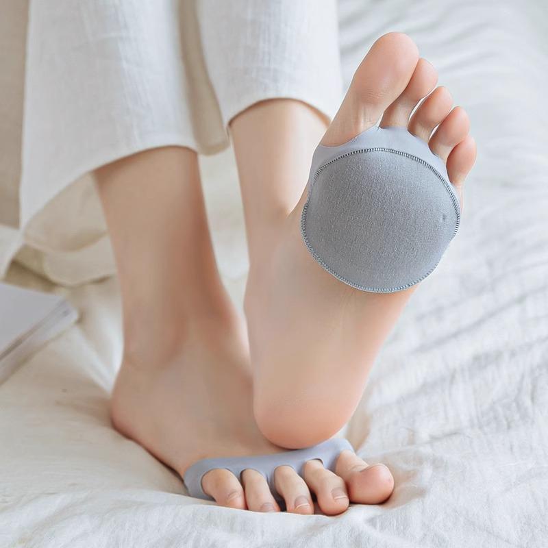 Fünf-Finger-Socken, Damensocken, Sommer, dünne Zehensocken, Sohlen, Bootssocken, Schwammpolster, Baumwolluntersocken, unsichtbar