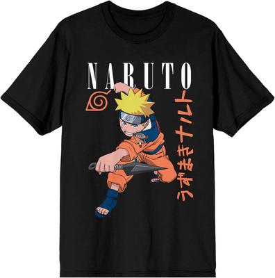 Naruto Classic Character Art Women's Black Graphic Tee