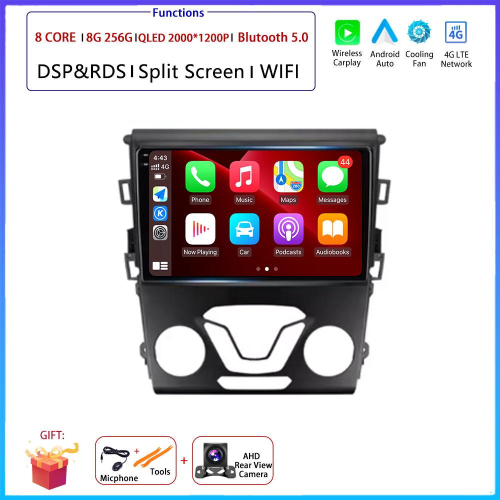 Android Carplay Auto For Ford Mondeo 5 Fusion 2012 2013 2014 2015 2016 - 2019 Car Radio Navigation GPS Multimedia Video Player