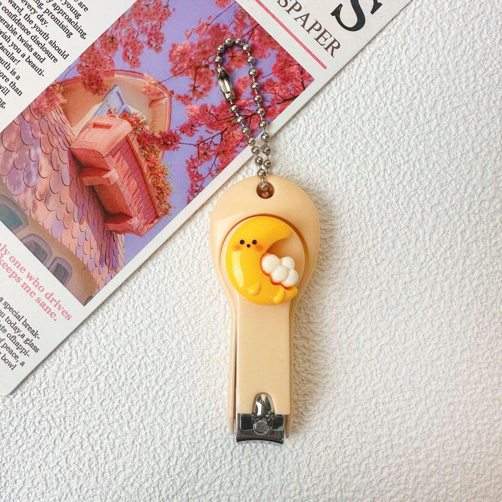 Cute Cartoon Nail Clippers for Kids - Portable, Anti-Splash Manicure Pliers for Children and Students