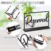 Elegant Reserved Signs Acrylic Table Place Cards for Weddings Receptions Parties Events Restaurants Celebrations Black