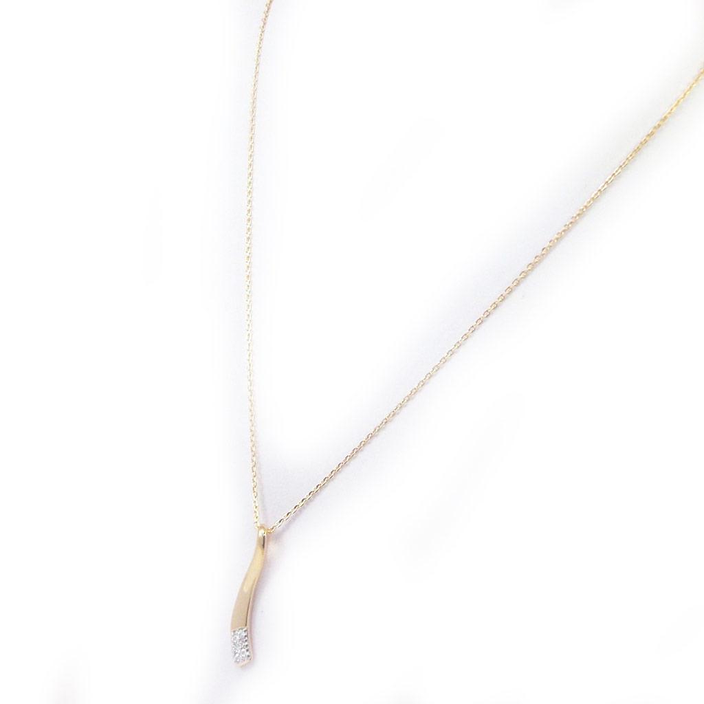 Altesse [G2284] - Collier Plaqué Or 'Câlin' blanc