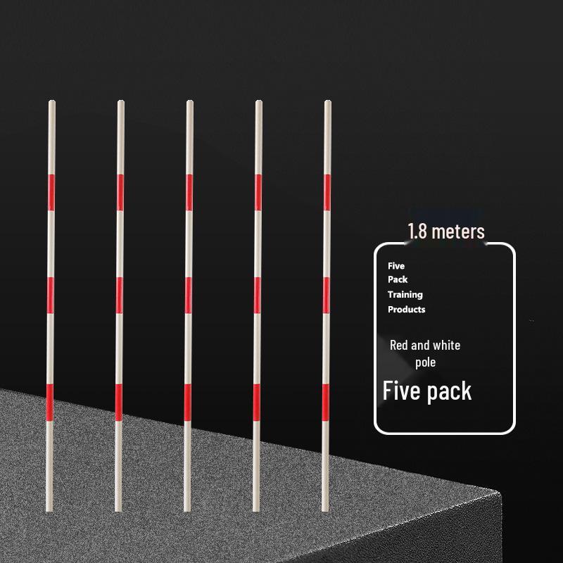 Corner Flag & Training Pole: Red/White for Sports & Dribbling Practice
