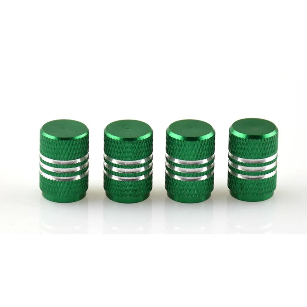 4PCS Car Tire Valve Stems Cap Knurling Style Tire Valve Cap Aluminum Tire Wheel Stem Air Valve Cap Universal Car Accessories Stem Caps1