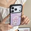 Pink Rabbit Cartoon Phone Case for iPhone 16/17 Air/13 Pro Max/12 - Magnetic, Cute Design