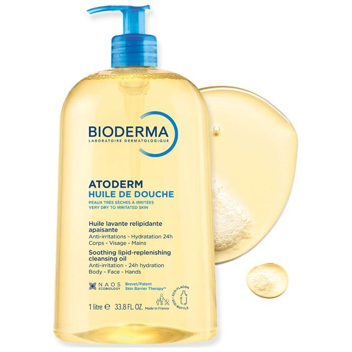 Bioderma Atoderm Huile de Douche 1 L - Huile de douche hydratante dermatologique