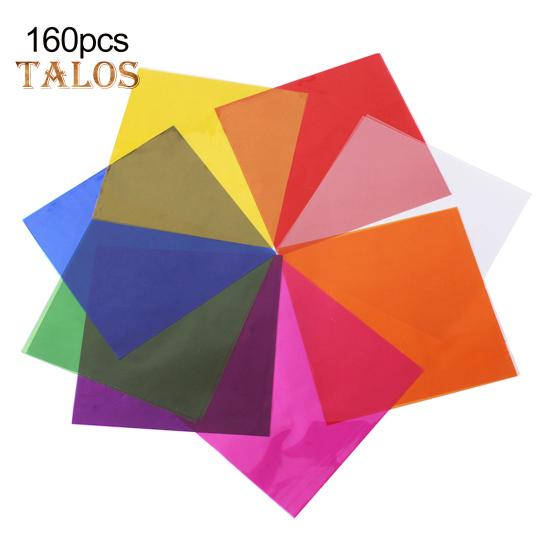 80/160 Sheets Transparent Cellophane Wrapping Paper DIY Arts Crafts Gift Packaging Waterproof Heat Sealable Colored Wrap
