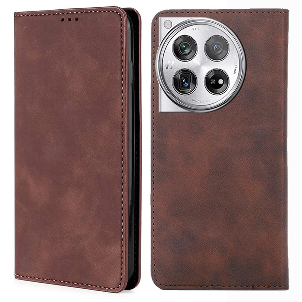 PU Leather Shell for OnePlus 12 5G Phone Case Stand Card Slots Cell Phone Cover