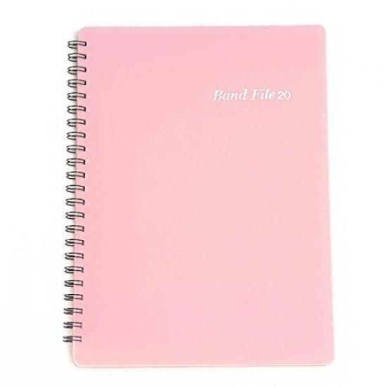 BandFile Music File, 20 Pockets (40 Pages of Music), Pink