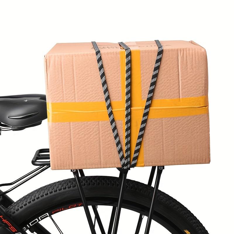 1pcs Bike Bungee Cords, 3-in-1 Heavy Duty Adjustable Long Bungee Straps With Hooks, Elastic Rubber Flat Bungee Cords Rope With Plastic Hooks