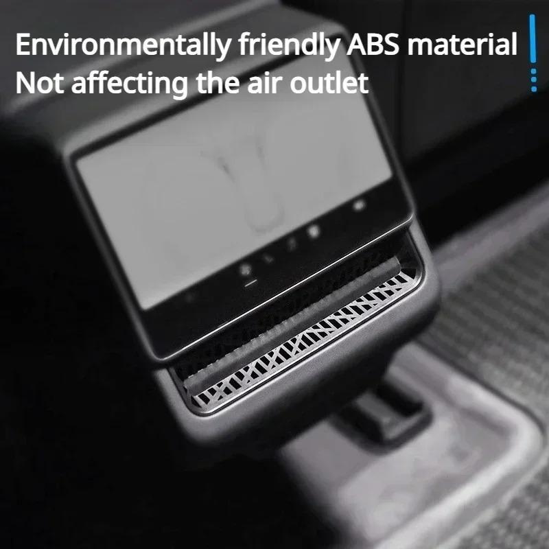 For Tesla Model Y Juniper/Model 3 Highland Rear Air Outlet Cover Air Condition Vent USB Charging Protector Net Anti Blocking Net