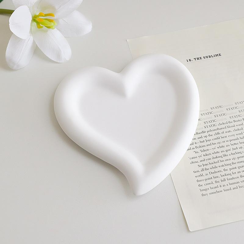 Fashion Photo Props Simple Photography Background Popular Jewelry Earrings Bracelets Gift Shoot Accessories Heart-shaped Tray