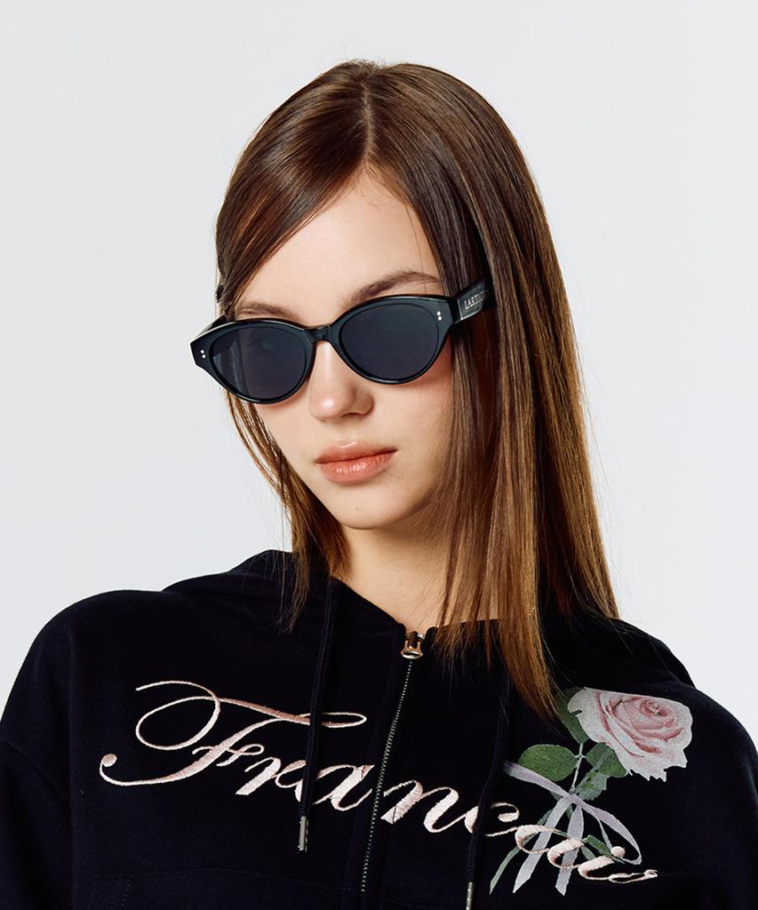 LARTIGENT [Yunkyeong Pick] L15 Round Sunglasses(Black)