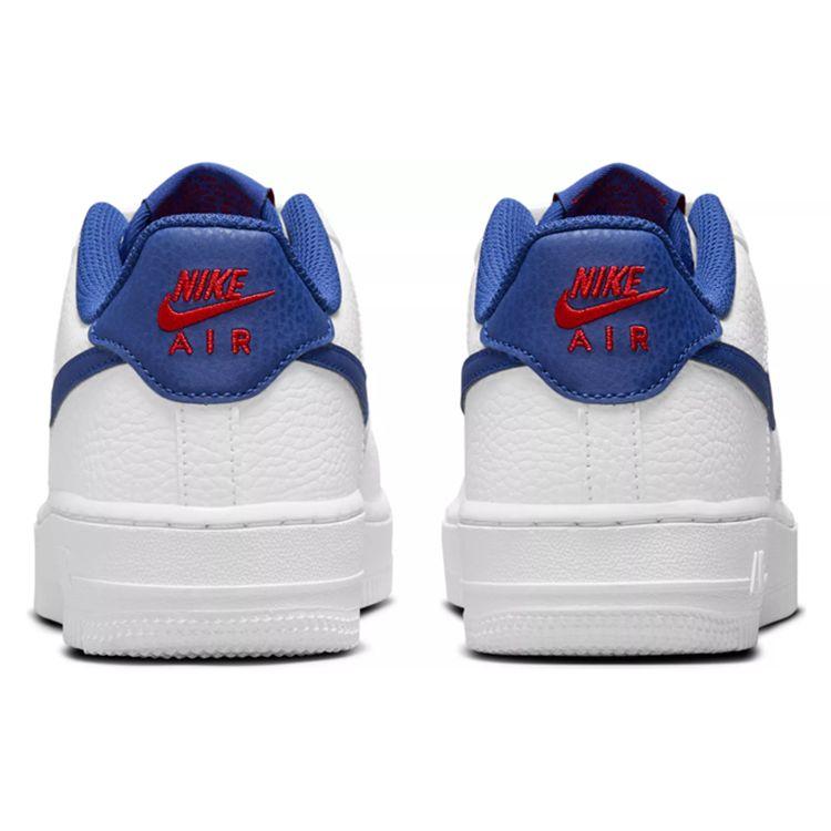 Nike Air Force 1 GS White Deep Royal Blue Kids Sneakers University-Red CT3839-101