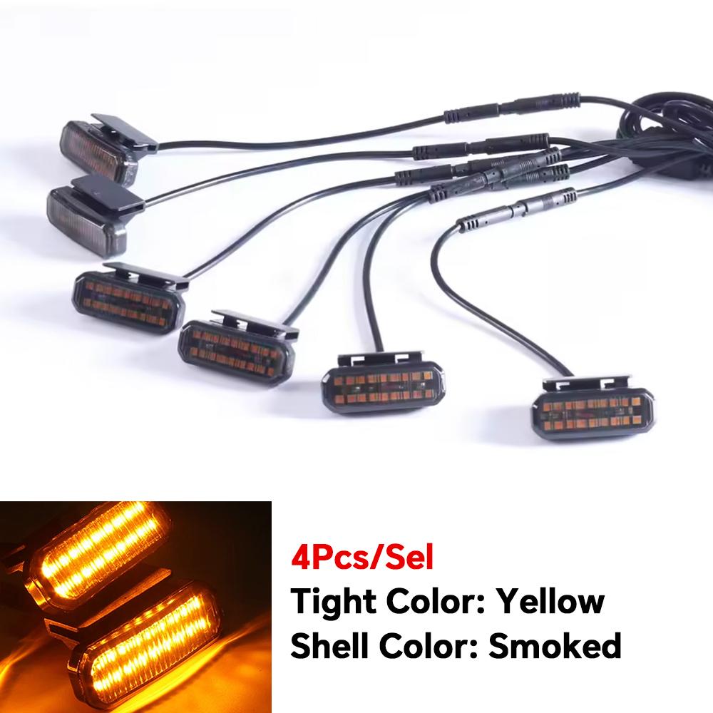 

18 LED Front Grille Light Universal model Car Daytime Running Light Wheel Eyebrow Lamp For Pickup Offroad 12V 6PCS