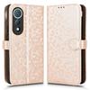 For TECNO Pova Curve 5G LJ8k Wallet Case Dot Pattern Imprint PU Leather Phone Cover with Wrist Strap