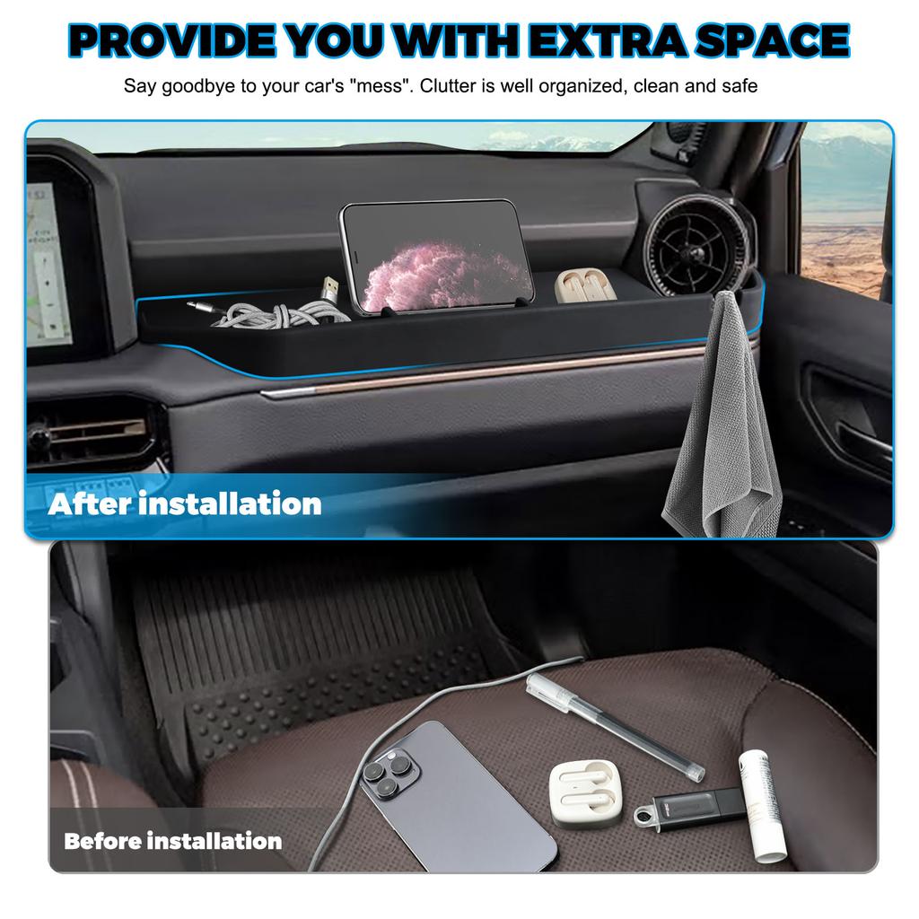 Passenger Storage Box for 2025 2025 Toyota Land Cruiser 250&1958 Prado LC250 J250 Dashboard Silicone Organizer Car Accessories