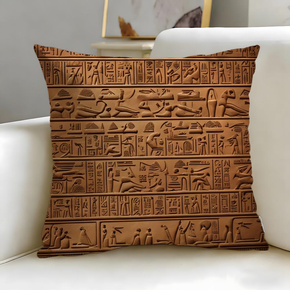 classic myth theme Anubis Cushion Cover Soft & Easy-Wash Pillow Case – Versatile for Couch, Bed, Travel and Office