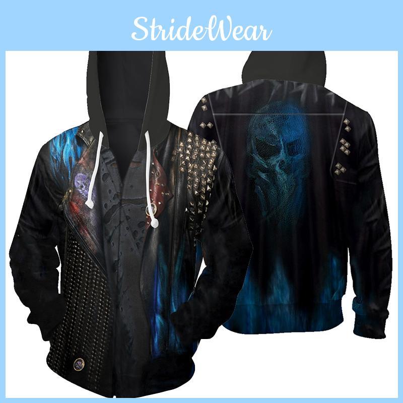 And Versatile Descendants 3 Hades Hoodie Cosplay Costume For Autumn Outdoor Activities**
