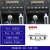 For Lexus IS IS300 1999-2005 Carbon Fiber Central Seat Heating Control Panel Cover Car Accessories Interior Decorative Stickers